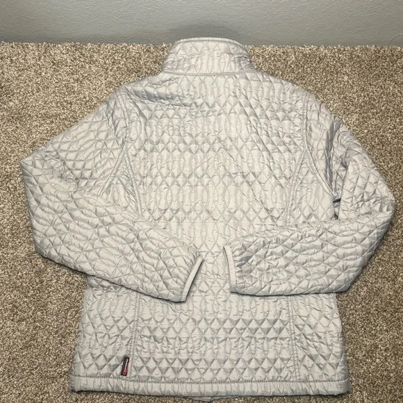 Lands' End Light Gray Quilted Jacket - Picture 12 of 12